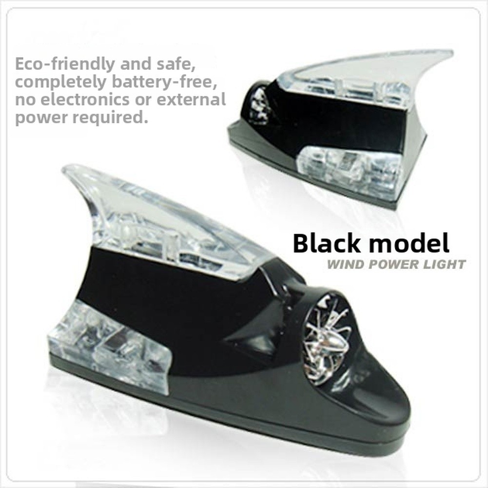 [DELA HOT] Xe Ô Tô CHO SHARK Vây Gió Đèn LED Chống Đuôi Trang Trí Đèn Flash