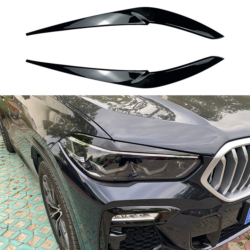 Thích hợp cho BMW X5 G05 X6 G06 2019 + Đèn pha Sửa đổi nhãn dán ô tô ngoại thất lông mày