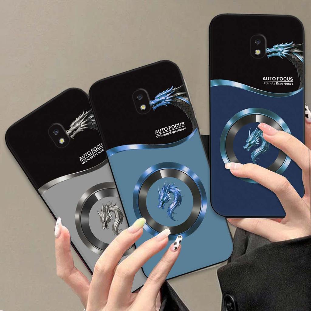 Ốp lưng Samsung J3 Pro / J3 2015 / 2016 / 2017 in hình huy hiệu rồng, bảo vệ camera