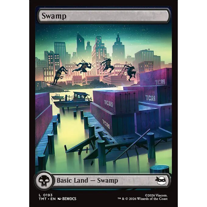 Magic: The Gathering - Teenage Mutant Ninja Turtles - Swamp (193)
