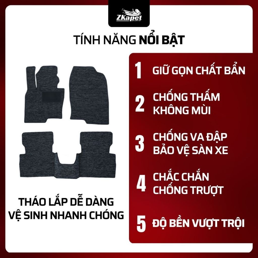 Thảm Lót Sàn Rối Cước Ô Tô Lexus LS400, LS430, LS500, LS600 1993-2021 5 chỗ, Chống Bẩn Toàn Diện ZKA