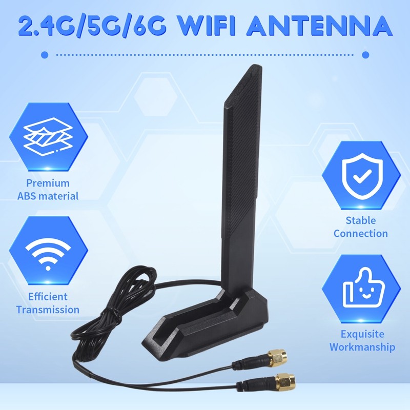 Ăng-ten WiFi 6E 2T2R 2.4G / 5G / 6G cho bo mạch chủ Asus ROG B660 H670 M13H Z690