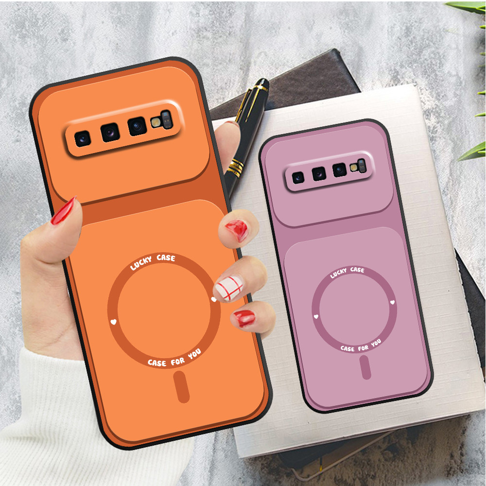 Ốp lưng Samsung S10 / S10 5G / S10 Plus / S10+ in hình vòng tròn luckycase
