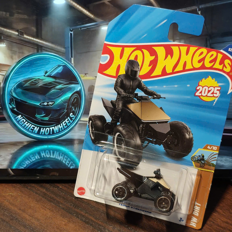 [NGHIENHW] Hotwheels Tesla Cyberquad - Xe mô hình 1:64 chính hãng - 2025'