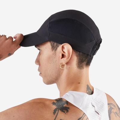 Mũ lưỡi trai chạy bộ nam nữ DECATHLON Kiprun V2 đen mã 8871357