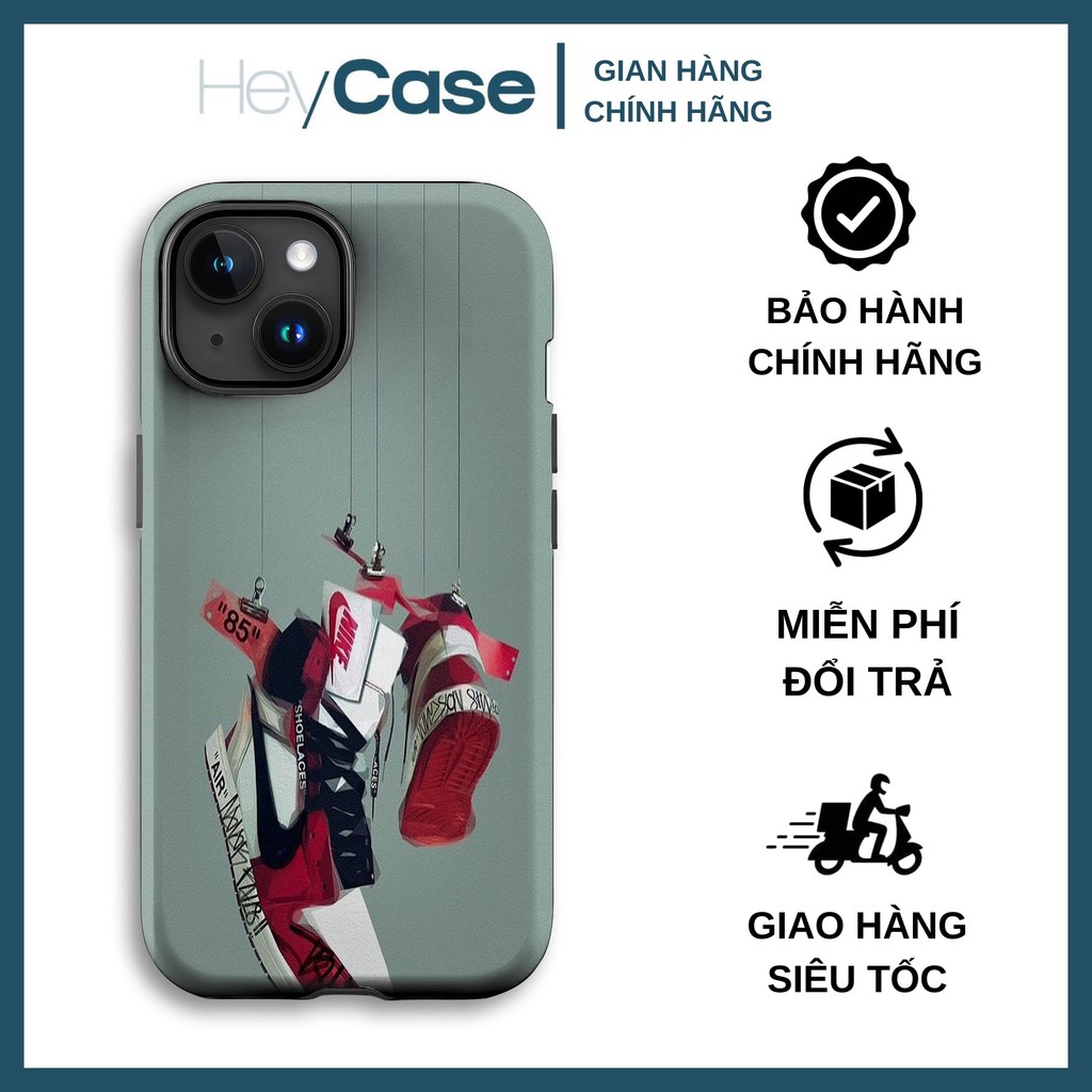 Ốp lưng iphone giày JORDAN 1 OFF WHITE chicago treo dây lơ lửng TPU cứng chống sốc bền bỉ