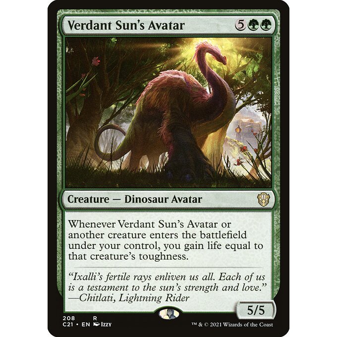 Magic: The Gathering - Commander 2021 - Verdant Sun's Avatar (208)