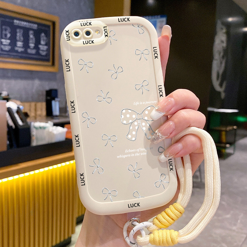 Ốp Lưng Realme C2 C2s OPPO A1K Case Bowknot nhỏ Với Lanyard