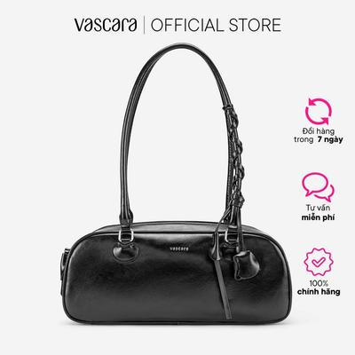 Vascara Túi baguette nhấn quai phối charm hoa - TOT 0224