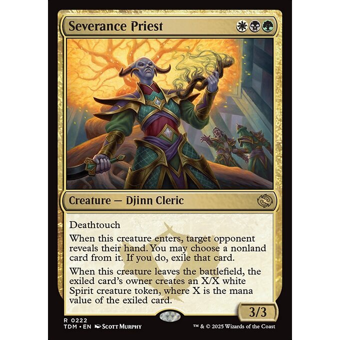 Magic: The Gathering - Tarkir: Dragonstorm - Severance Priest (222)