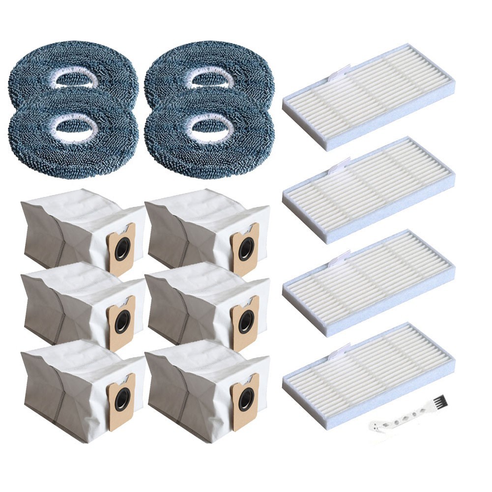 [Mới vào tháng 3] Dành cho Bộ phụ kiện Eufy cho Omni C20: 6 túi bụi, Bộ lọc HEPA & Bàn chải làm sạch