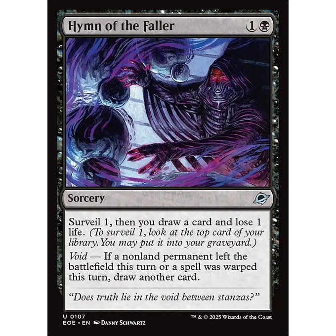 Magic: The Gathering - Edge of Eternities - Hymn of the Faller (107)