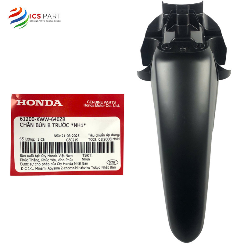 61200KWW640ZB |  Dè B, Chắn Bùn B, Vè Trước  Trước    Wave S 110   *NH1* Màu Đen Honda