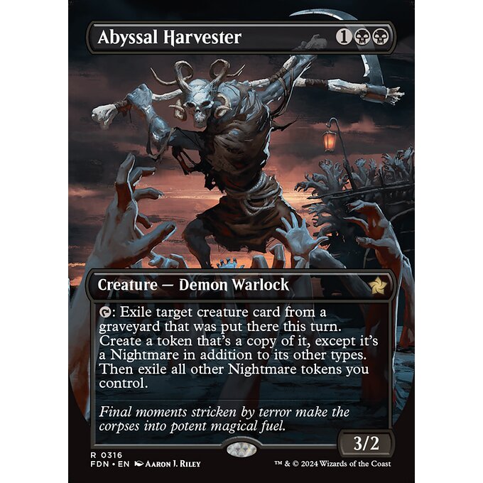 Magic: The Gathering - Foundations - Abyssal Harvester (316)