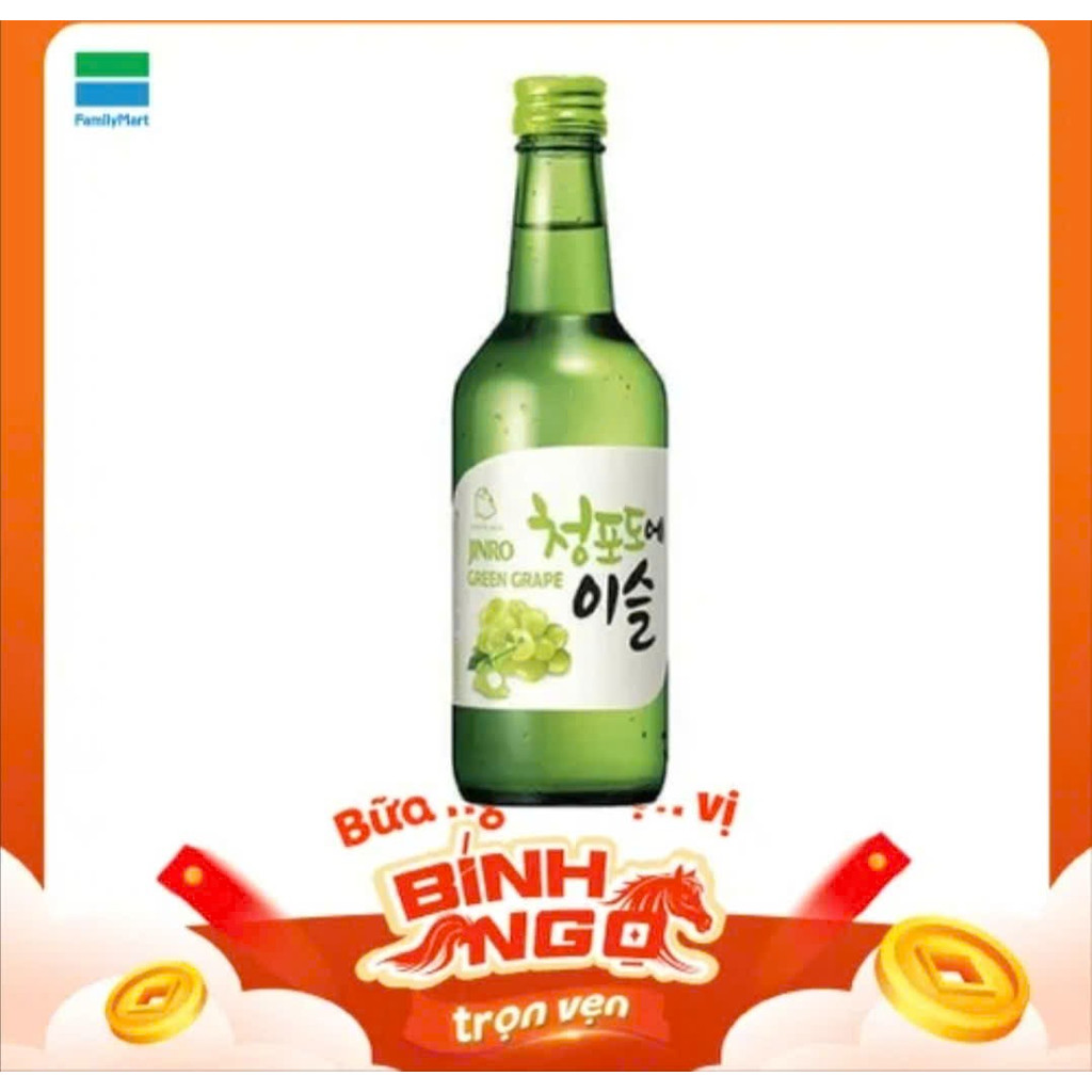 Rượu Jinro Soju Nho 360Ml 13%