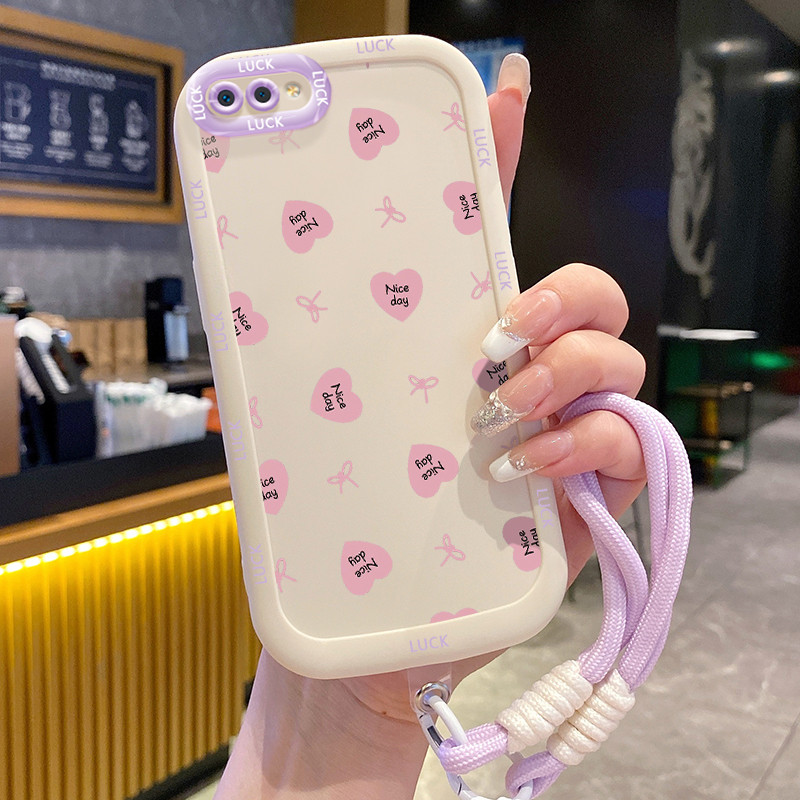 Ốp Lưng Realme C2 C2s OPPO A1KCase Tình yêu nhỏ Với Lanyard