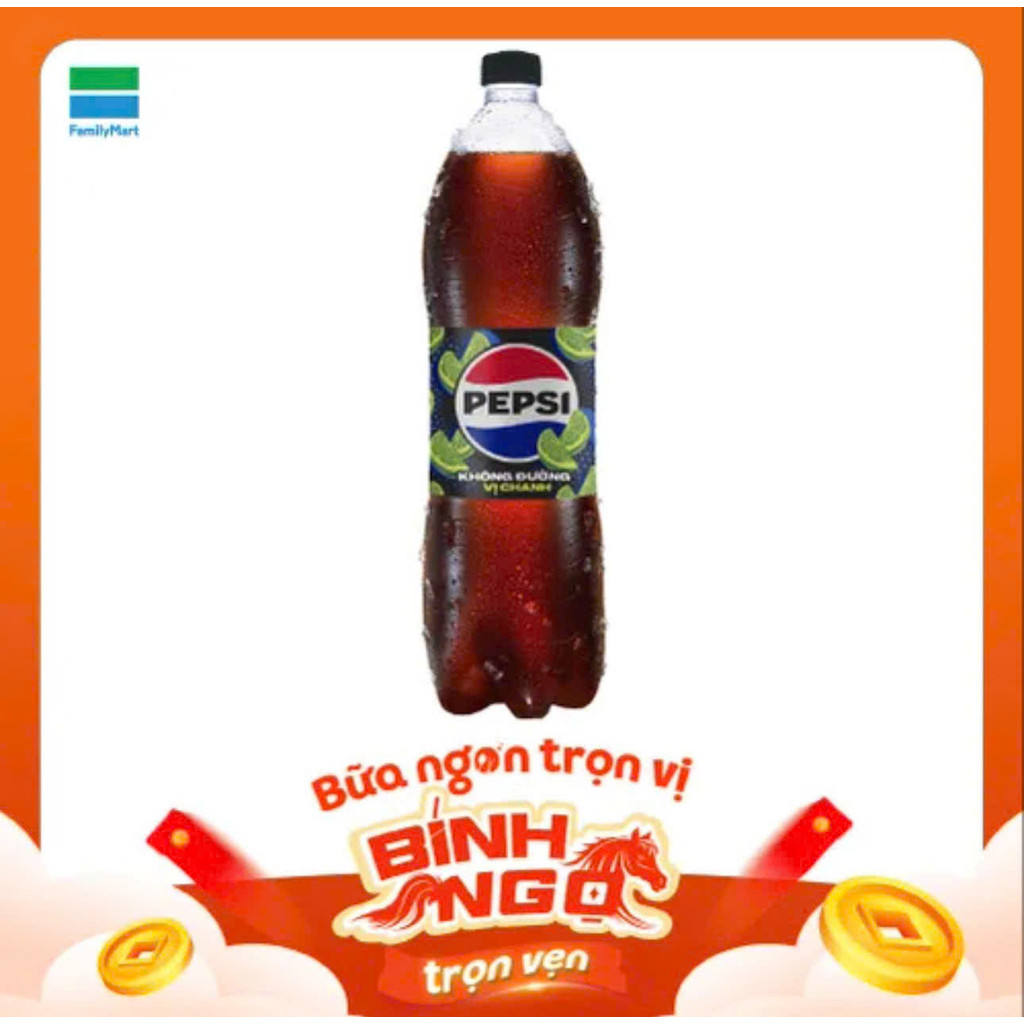 Pepsi Vị Chanh Không Calo 1.5L