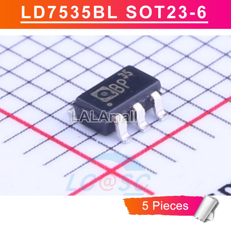 5 chiếc LD7535 SOT23-6 LD7535BL LD7535MBL SOT-23 SOT-23-6 Đánh dấu 35 BP35 KP35 nP35 QP35 wP35 xP35 