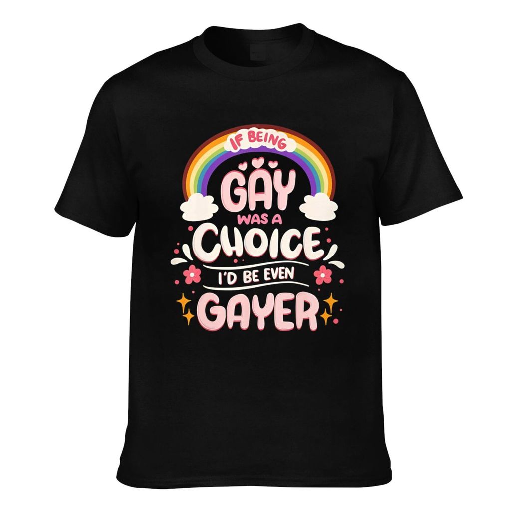 Chất lượng tốt Gay Pride Rainbow Equality Trích dẫn nếu là Áo thun nam mát mẻ