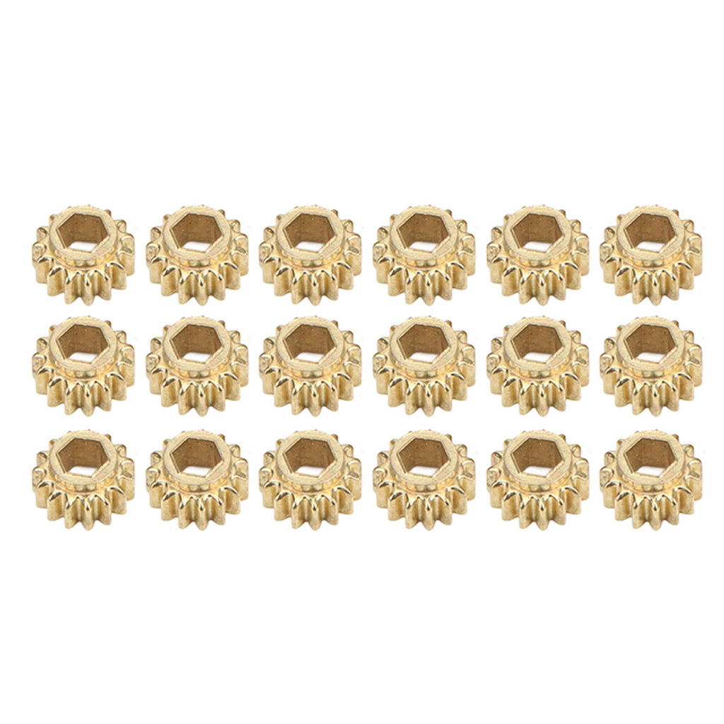 [musbmy] 18 Chiếc Dây Chỉnh Peg Gear Kim Loại Guitar Lục Giác Lỗ Gear Dây Phụ Kiện Cho Chỉnh 1: 15Go