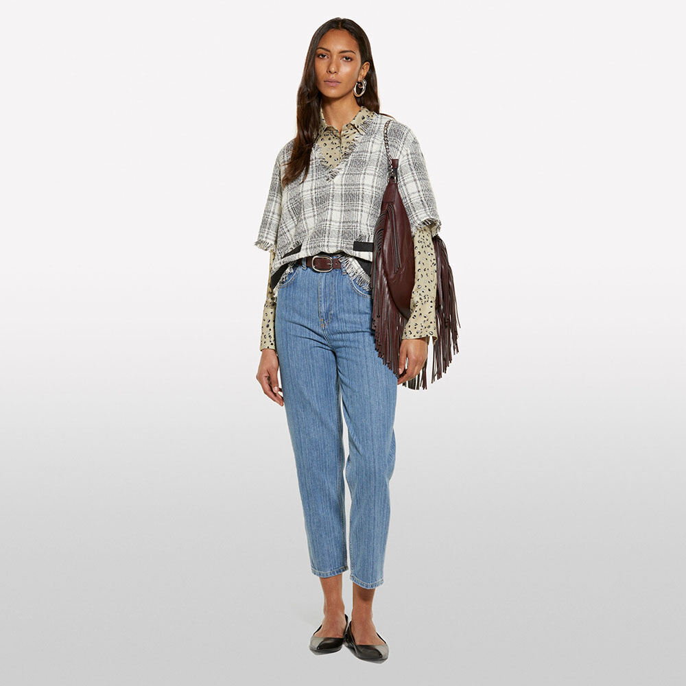 SISLEY - Áo Sơ Mi Dài Tay Nữ - Women Shirt - 5PHVLQFF7-67V