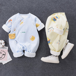  Giải phóng mặt bằng giá thấp  Bộ áo liền quần kiểu dáng mùa thu đông cho bé sơ sinh Áo liền quần ấm áp mùa đông cho bé trai bé gái Quần áo dày đi chơi 