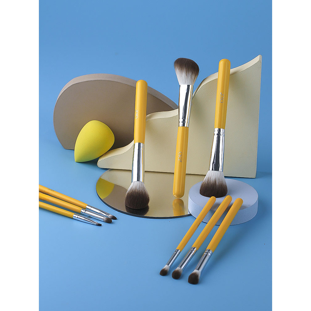 Cicici Little Yellow Duck Makeup Brush Blush Brush Loose Powder Brush Soft Bristle Makeup Brush Beve