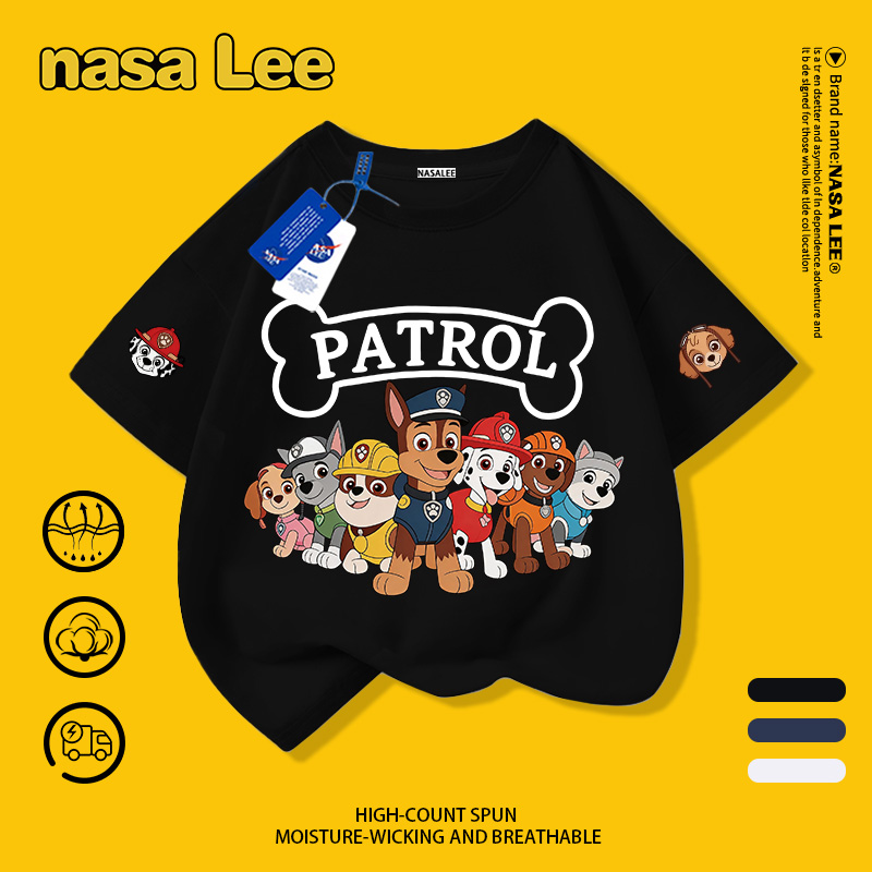 [Giao hàng tại Hà Nội] Áo thun thời trang ngắn tay PAW Patrol PAW Patrol in hình Big Kids