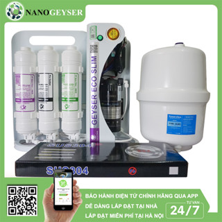 Máy lọc nước Nano Geyser SLIM S8, Lọc tinh khiết, Bổ sung Hydrogen & khoáng chất tự nhiên