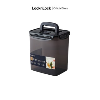 Hộp nhựa muối dưa cà, muối kim chi có quai xách Lock&Lock Breathing Kimchi HPL - Màu xám đậm (nhiều dung tích)