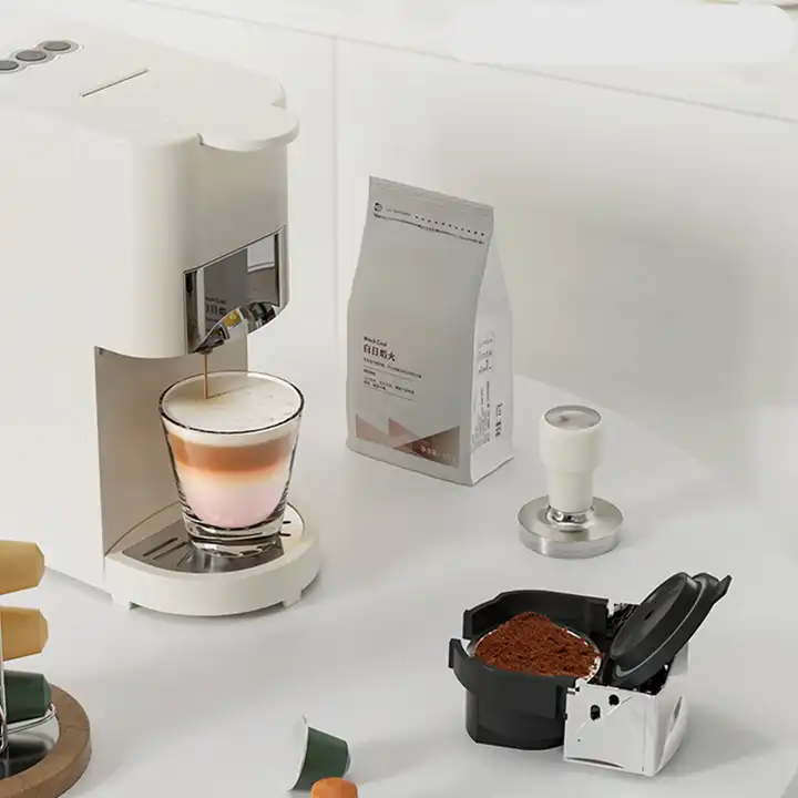 Máy Pha Cà Phê CF04 Mini Pha Cafe Bột Espresso, Viên Nén Các Loại Cho Gia Đình, Đa Năng Tùy Chọn