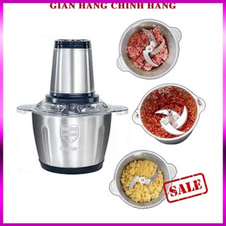 [ Chính Hãng ] Máy xay thịt inox 4 lưỡi - Máy say thịt giò chả - Cối xay thịt inox 304 chính hãng