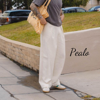 Quần suông ống rộng nam nữ PEALO chất liệu linen thời trang cao cấp