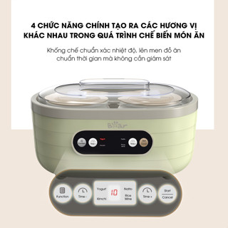 Máy làm sữa chua Bear 1.75L, máy ủ sữa chua đa năng, HomeMart – Hàng chính hãng BH 6-18 tháng