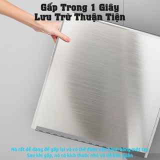 Tấm Chắn Dầu Inox 304 Chống Gỉ, Tấm Dụng Cụ Chắn Dầu,Dễ Dàng Vệ Sinh,Gấp Trong 1 Giây,Lưu Trữ Thuận Tiện