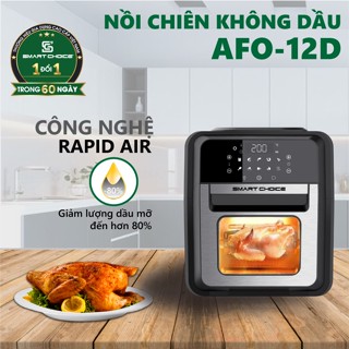 Nồi chiên không dầu 12L SCG- AFO12D điều khiển cảm ứng thông minh, tích hợp nhiều chế độ nấu
