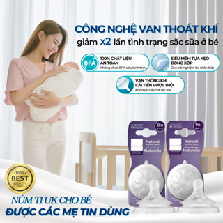 Núm Ti Philips Avent Natural Cổ Rộng Đủ Size Chính Hãng