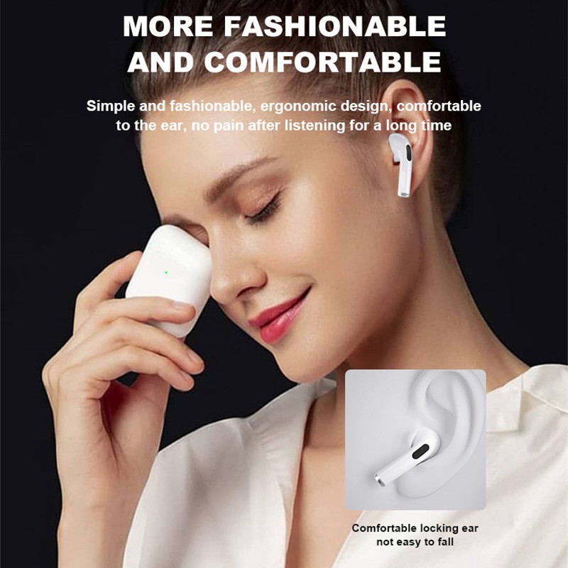 Tai nghe Pro 4 Tai nghe Bluetooth không dây thể thao Mini Bass sâu HiFi Âm thanh nổi Chơi game Giảm tiếng ồn Tai nghe ổn định ghép nối nhanh cảm ứng thông minh | BigBuy360 - bigbuy360.vn