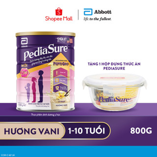 [Tặng hộp đựng thức ăn Pediasure] Sữa bột Pediasure 800g