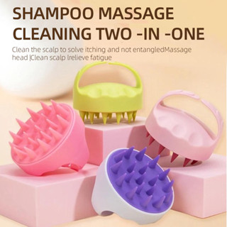 Dầu Gội Đầu Da Đầu Massage Bàn Chải Silicon Mềm Mại Thân Thiện Với Da Giặt Tóc Massage Lược SPA Massage Bàn Chải Làm Đẹp Tóc Dụng Cụ Salon