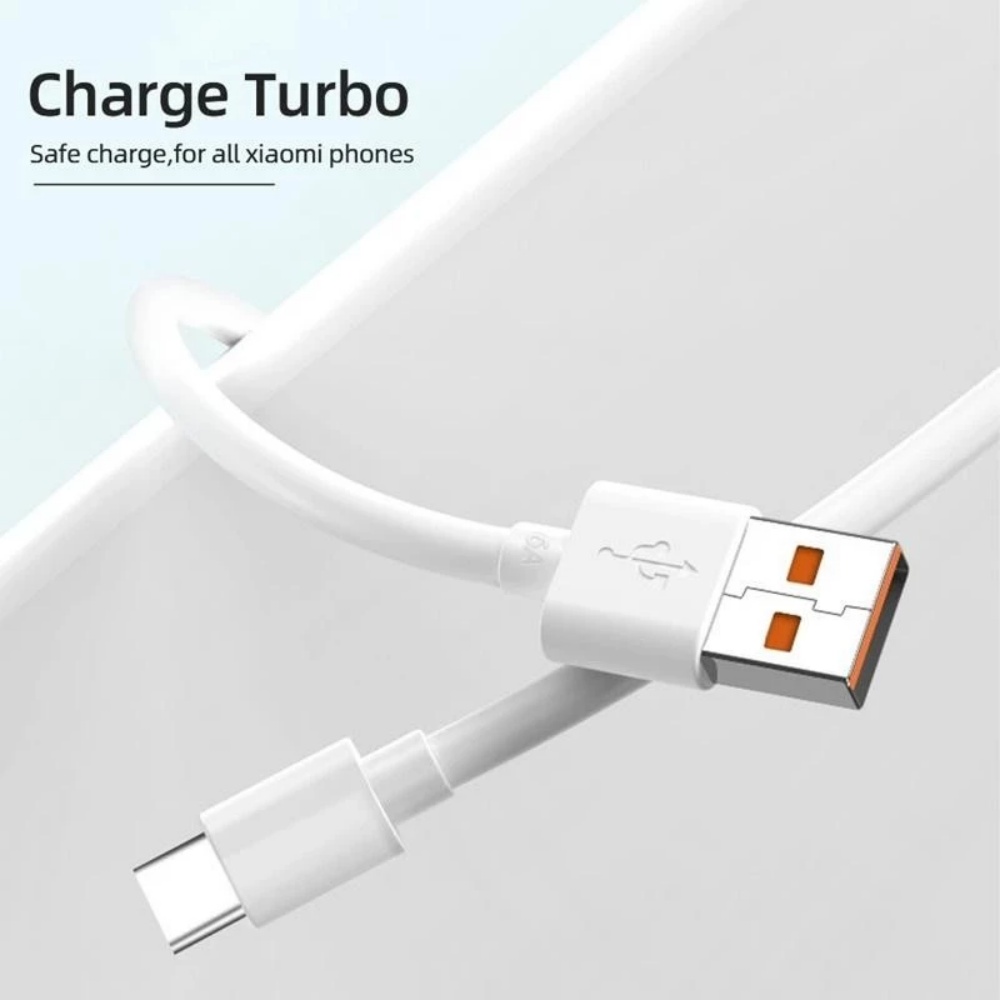 Cáp sạc nhanh Turbo USB 120W 6A mới cho Xiaomi 15 14 13 12 11, sạc Type C 67W cho Redmi Note.