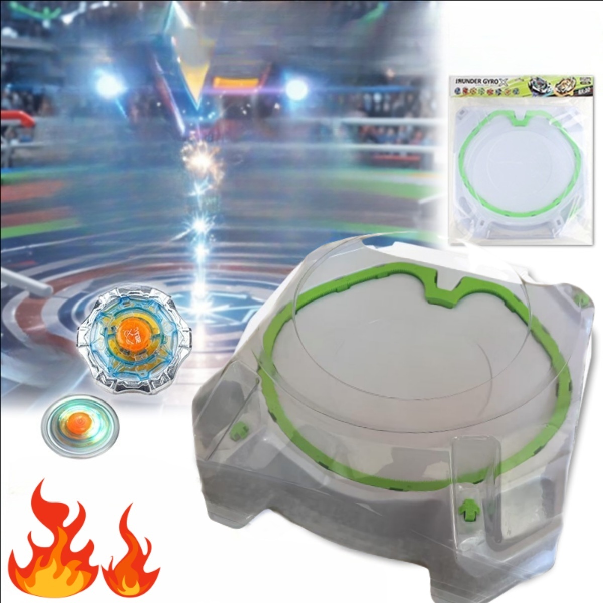 Battle Gyro X Generation BX Series BX-10 Đĩa quay hồi chuyển tác động cực mạnh vs. Battle Disk Toy b