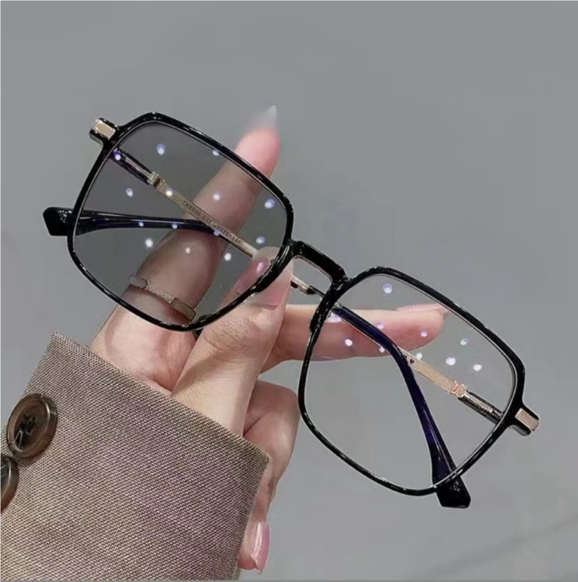 Kính chặn ánh sáng xanh Photochromic Khung lớn Phong cách Hàn Quốc cho Unisex | BigBuy360 - bigbuy360.vn