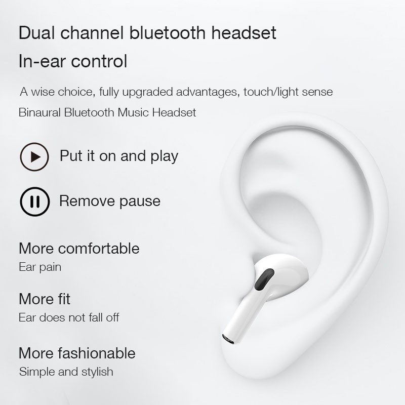 Tai nghe Pro 4 Tai nghe Bluetooth không dây thể thao Mini Bass sâu HiFi Âm thanh nổi Chơi game Giảm tiếng ồn Tai nghe ổn định ghép nối nhanh cảm ứng thông minh | BigBuy360 - bigbuy360.vn