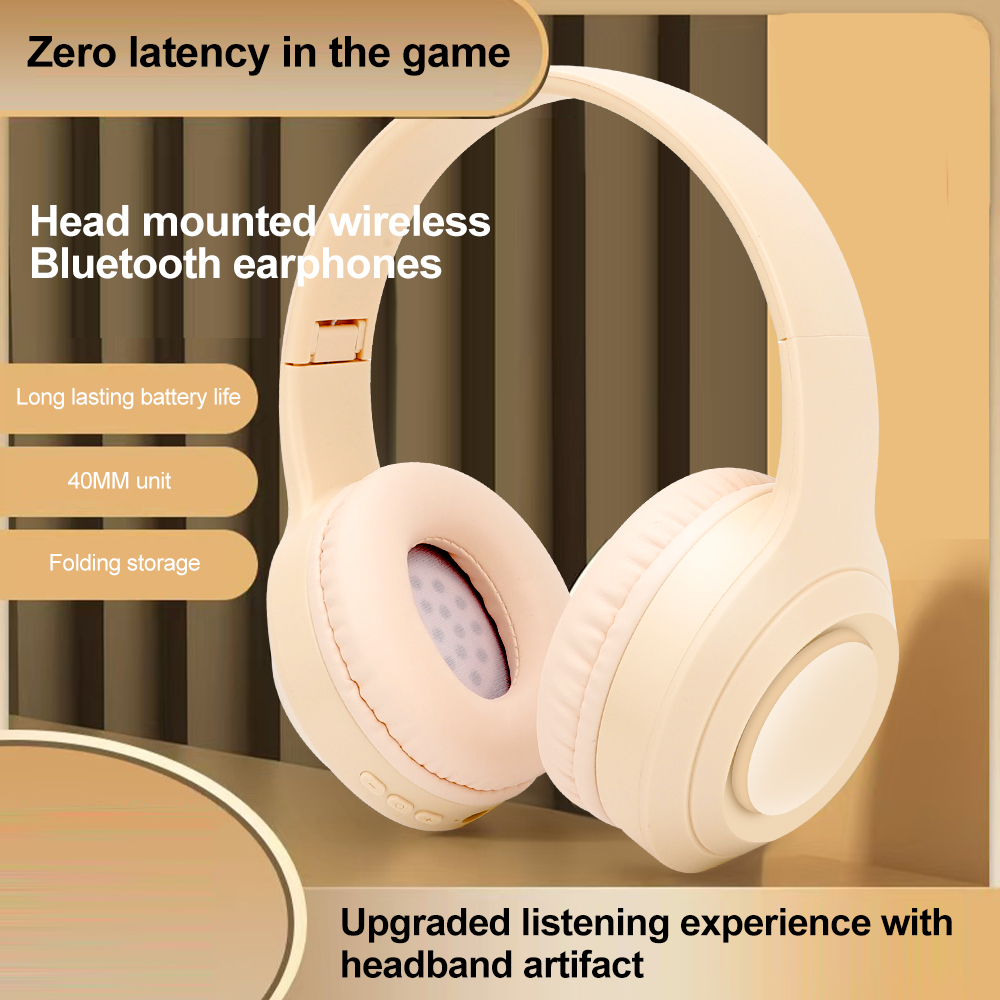 Tai nghe không dây Tai nghe Bluetooth Giảm tiếng ồn Jack 3,5MM Tai nghe nhạc thể thao có thể gập lại | BigBuy360 - bigbuy360.vn