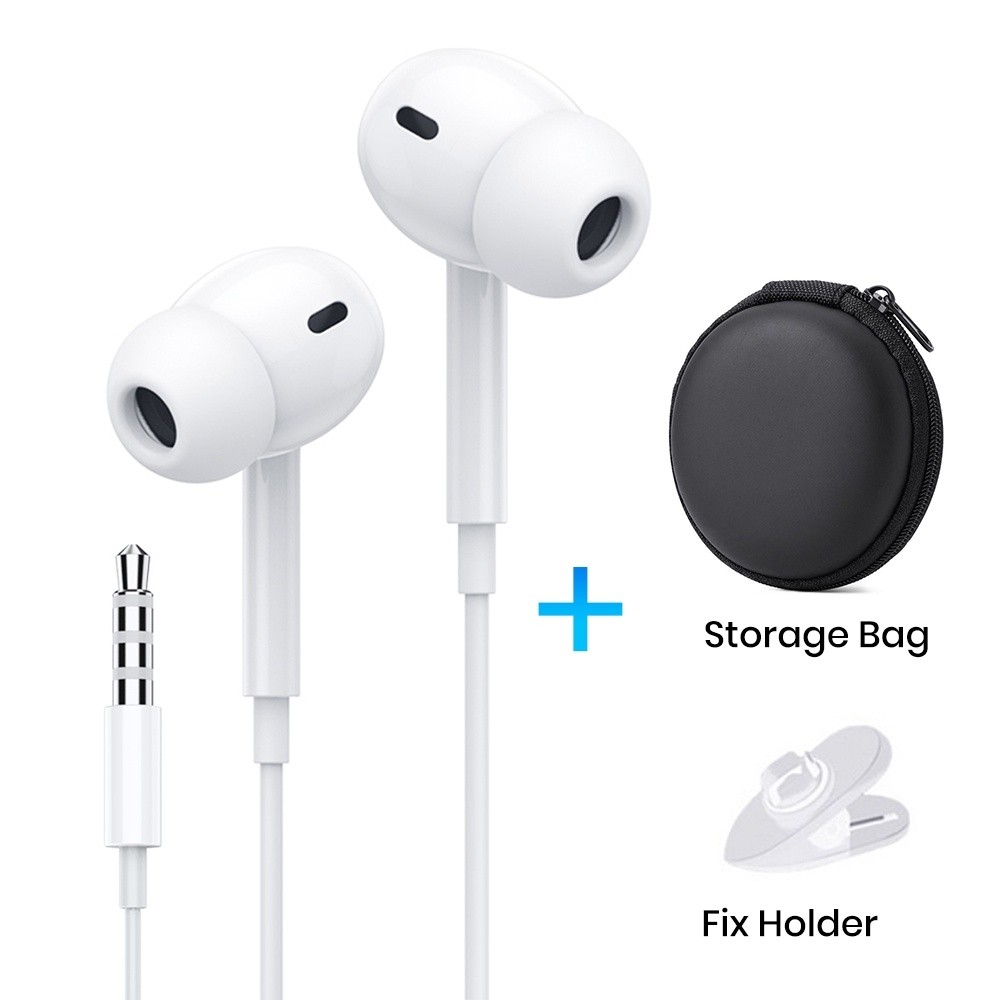 Tai nghe Tai nghe điều khiển có dây 3,5 mm Tai nghe IEM Tai nghe Micro âm thanh nổi màu trắng Điện thoại thông minh chất lượng cao Âm nhạc thể thao Chạy Bass ổn định Clear-Audio Thoải mái-Fit | BigBuy360 - bigbuy360.vn