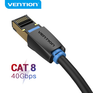 Cáp Ethernet Vention Cat8 40Gbps Siêu Tốc SFTP Lan Cáp Mạng Mạ Vàng Kết Nối RJ45 Dây Miếng Dán Cho Modem Laptop PC TV HỘP