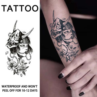 Mặt nạ Geisha Hình Xăm Tạm Thời Chống Thấm Nước Hình Xăm Giả Cuối Cùng 7 15 Ngày Thực Tế Phong Cách Nhật Bản Cho Nam Nữ Chân Tay