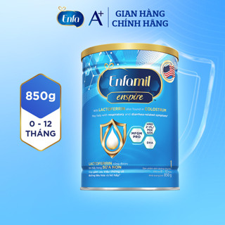Sữa bột Enfamil Enspire 1 850g hỗ trợ đề kháng với Lactoferrin dành cho trẻ từ 0-12 tháng tuổi