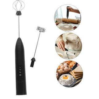  Máy Đánh Sữa Tạo Bọt Cầm Tay Mini Dùng Điện, Đánh Trứng, Đánh Kem, Xay Sinh Tố, Súp, Kem Sữa